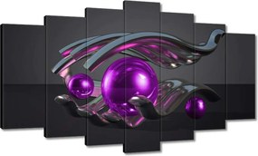 Vászonkép 140x80 Lila gömbök