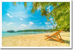 Poszterek keretben 60x40 Strandolás a nyaralás alatt