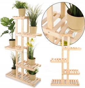 Fából készült virágtartó állvány Nagy Strapabíró Öko