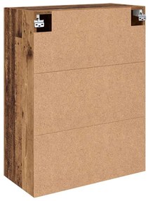 Fali Szekrények 2 pcs Régi fa 69.5 x 34 x 90 cm Faanyag