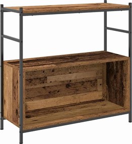 vidaXL Könyvespolc Füstölt tölgy 80 x 30 x 78.5 cm Faanyag