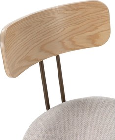 Bézs-natúr színű kárpitozott étkezőszék Olimpia – MOME