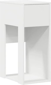 vidaXL számítógépes toronyállvány fiókkal fehér 30x44x74 cm