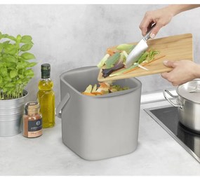 Világosszürke komposztálható hulladék gyűjtő 3 l Conny – Wenko