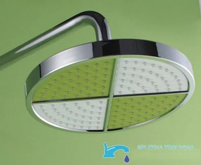 Falba süllyesztett zuhanyrendszer EYN PT85079 LED-világítással, többféle színváltozatban, például króm és fekete kivitelben