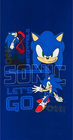 Sonic a sündisznó Go Blur fürdőlepedő, strand törölköző 70x140cm (Fast Dry)