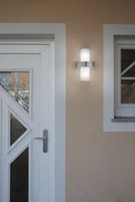 EGLO 86541 BEVERLY Modern Kültéri Fali Lámpa Fehér, Nikkel E27 IP20