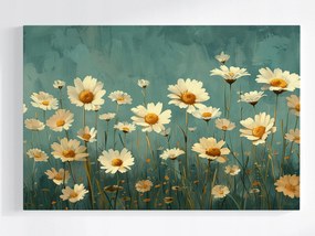 Vászonkép Canvas Virágok Margaréta Kert Rét Retro 120x80
