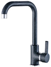 Laveo Lena, álló konyhai csaptelep h-302, fekete, LAV-BKU_765D
