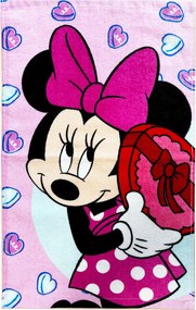 Disney Minnie Bonbon Hearts kéztörlő, arctörlő, törölköző 30x50cm