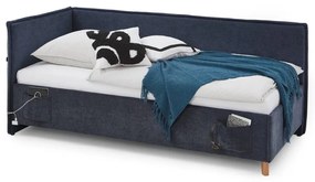 Sötétkék gyerekágy tárolóhellyel 90x200 cm Fun – Meise Möbel