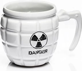 Danger gránát bögre Fehér Ajándék Kütyü