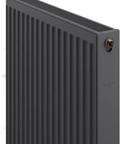 Mexen CC21, panelradiátor 600 x 2200 mm, alsó középső csatlakozás, 2820 W, antracit, W6C21-060-220-66