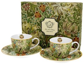 Porcelán kávéscsésze szett - 110ml - William Morris: Golden Lilly