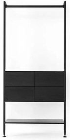 Edge fekete előszoba bútor - Hammel