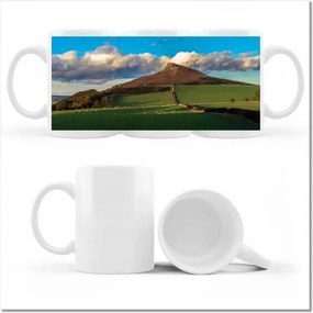 Nyomott mintás bögre Erős felhők