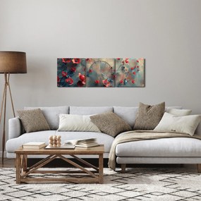 Kép - Farkas mák (órával) (90x30 cm)