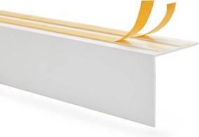 Öntapadós függönykarnis léc, függönykarnis takaró 35x35, fehér, 2m