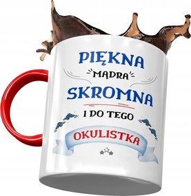 Piros Bögre Szemésznek Gyönyörű Okos Szerény Nyomtatott Fotóval