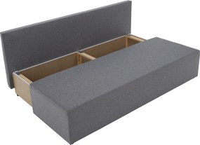 Kihúzható heverő, világosszürke, EUGI