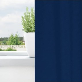 Függönyök függönyökkel 2 pcs Sötétkék 260x140cm Poliészter