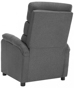 világosszürke szövet elektromos masszázsfotel