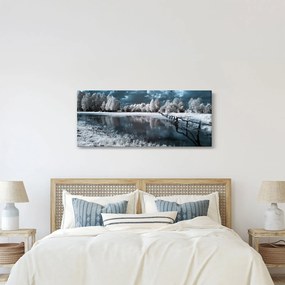 Kép - Fagyott táj (120x50 cm)