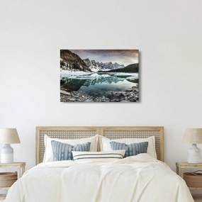 Kép - tó télen (90x60 cm)