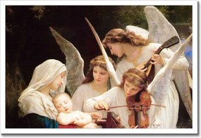 Poszterek keretben 60x40 Bouguereau Song of Angels