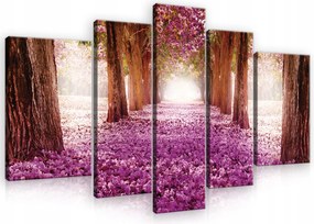 Vászonkép 5 Részes Erdő Sikátor Természet Fa Vászon Fal Nagy 170x100