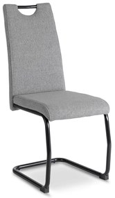 Szánkótalpal Étkezőszék Szürke/Fekete Színben. LOPEZ