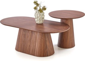 Stellis kerek dohányzóasztal 60 cm - dió