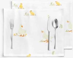 Goldea pamut reggeliző alátét - kacsák - 2db 30 x 40 cm