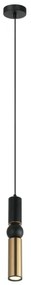 ITALUX PND-14290-1-BK-BRO - Csillár zsinóron ISIDORA 1xGU10/25W/230V fekete/bronz