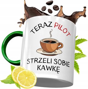 Zöld Bögre Pilótának Születésnapi Ajándék fényképes nyomtatással