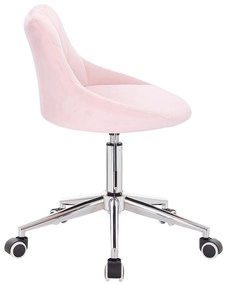 HR1054K Púderrózsaszín modern velúr szék