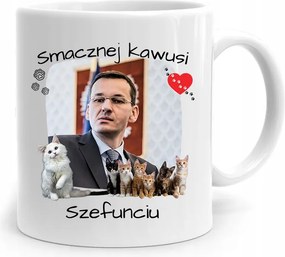 Bögre Politikus Miniszterelnök Mateusz Morawiecki Pis