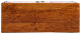 Cipőszekrény 90x35x55 cm Tömbfa Akáció
