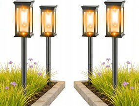 LED-es napelemes kerti lámpa kültéri kerti lámpa oszlop kocsibeálló