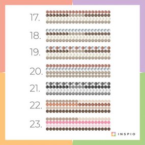 INSPIO Falmatrica - Rózsaszín árnyalatú pöttyöcskék