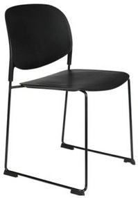 Stacks design szék, fekete