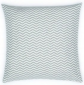 Pamut-akril párnahuzat 50x50 cikk-cakk szürke
