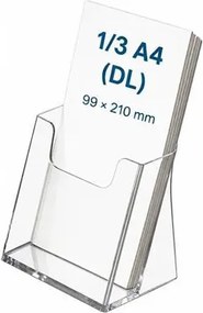 Prospektustartó, asztali, 1 rekeszes, 1/3 A4 (IC4110X)