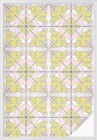 Ablakfólia Öntapadós Adatvédelem Absztrakt virágok 100x146