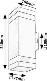 RÁBALUX 77211 URFA LINE Modern Kültéri Fali Lámpa Barna IP44