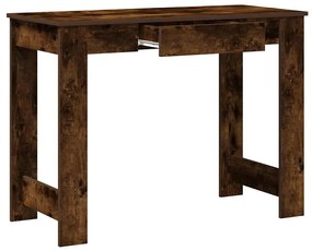 füstös tölgy színű szerelt fa íróasztal 100x45x75 cm