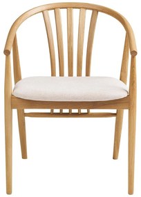 Natúr színű tölgyfa karfás étkezőszék Agustin – House Nordic