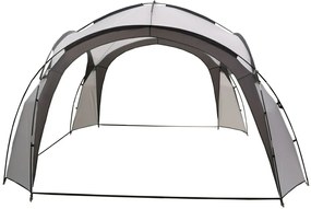 Szürke kerti pavilon 3,5x3,5 m
