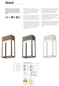 Redo 90603 - STAND kültéri fali lámpa LED/20W/230V IP65 antracit