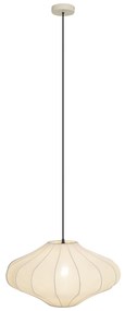 Japandi függőlámpa bézs színű, szövet lámpabúrával 50cm - Plu